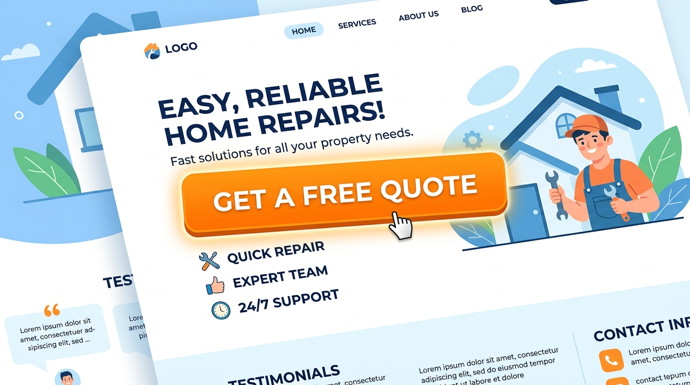 A smiling business owner looking confidently at a laptop screen, symbolizing a successful, optimized website.